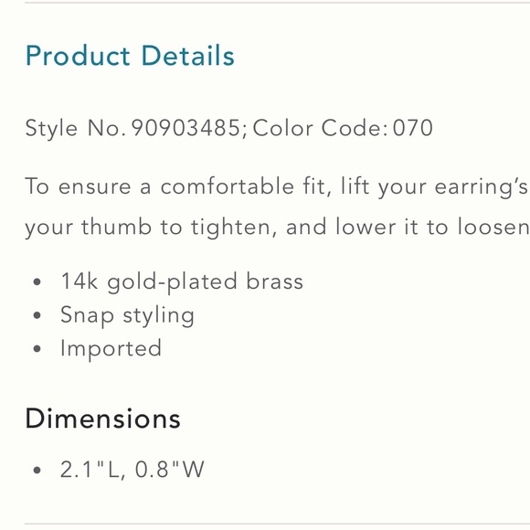 NWT Shell huggie drop earrings - Picture 2 of 5